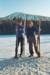 Matt and Julien on the cross country ski trail in Sugarloaf, Maine.