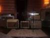The main clean tone rig for the new CD: Vox AC30, Fender Tweed Deluxe with echoplex, Fender Vibroverb.